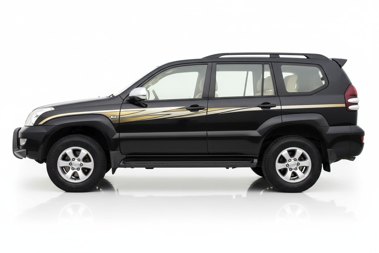 Dark Prado with gold dynamic stripe stickers