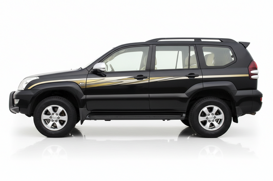 Dark Prado with gold dynamic stripe stickers